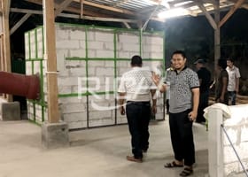 1-1.5т/ч Линия по производству древесных гранул в Индонезии