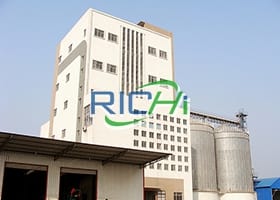 166 т/час Завод по производству кормов/премиксов для птицы в Китае