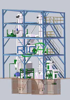 3-4 Т/час Линия По Производству Рыбных Кормов