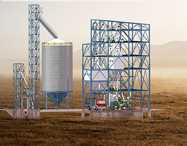 Линия по производству кормов для свиней