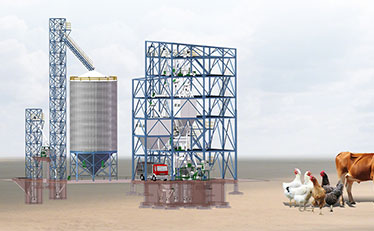 Линия по производству кормов для кур