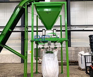 Упаковочная система пеллет из отработанных шин