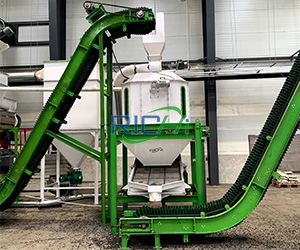 Система охлаждения гранул из отработанных шин