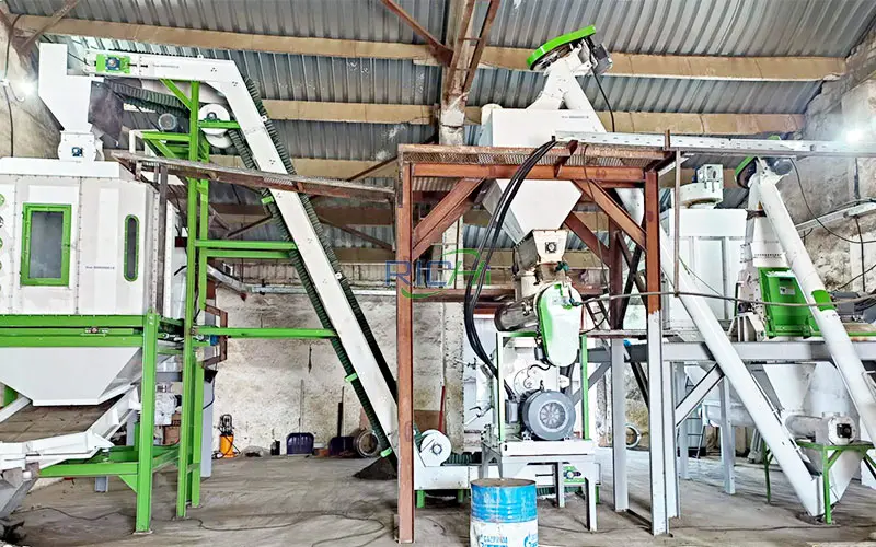 5 т/час Линия по производству гранул из подсолнечного шрота в России