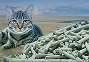 Древесный наполнитель для кошачьего туалета